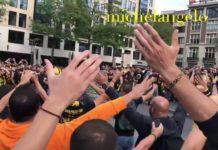 AEK FANS TAKE OVER AMSTERDAM!!