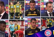 Οι δηλώσεις των πρωταγωνιστών μετά το Μπάγερν Μονάχου – ΑΕΚ ● 7.11.18
