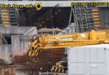 AEK F.C football stadium construction ΑΓΙΑ ΣΟΦΙΑ 13-12-2018 (P 2 από 2) Γερανάτο!!!