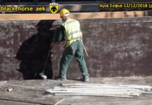 AEK F.C football stadium construction ΑΓΙΑ ΣΟΦΙΑ 12-12-2018 (P 2 από 6) Ένωση σκεπαστής!!