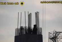 AEK F.C football stadium construction ΑΓΙΑ ΣΟΦΙΑ 14-12-2018 (P 2 από 5) Από ψηλά 2ο