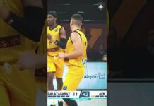 Grab some popcorn and watch Flionis show 🍿 #shorts #aek #basketball