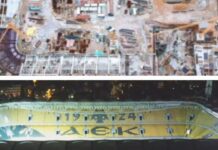 ΤΟ TIME LAPSE TΗΣ ΑΓΙΑΣ ΣΟΦΙΑΣ!!! O MICHELANGELO ΘΥΜΑΤΑΙ. #aekfc #agiasofia #opaparena #aek #enwsi