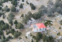 Καταφύγιο στη θέση Πετρόστρουγκα σε υψόμετρο 1.950 μέτρων